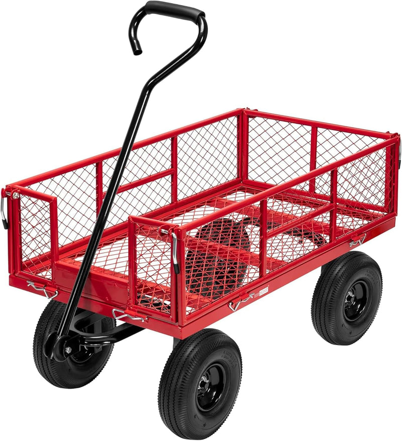 Garden Trolley 400KG Capacity Rotatable Handle Wagon Cart