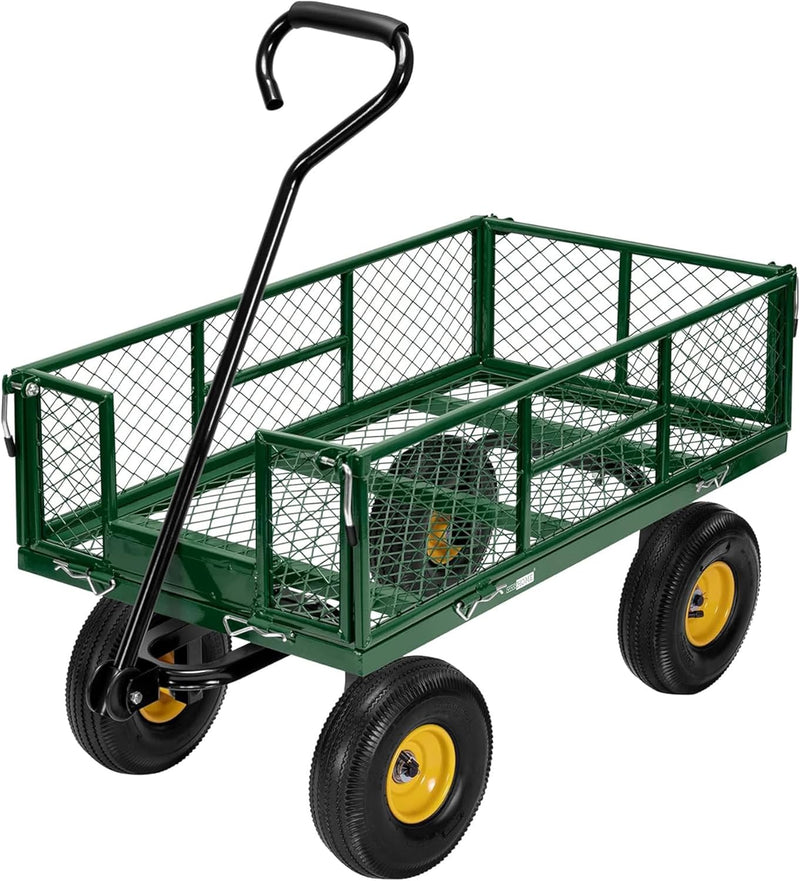 Garden Trolley 400KG Capacity Rotatable Handle Wagon Cart