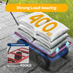 Garden Trolley 400KG Capacity Rotatable Handle Wagon Cart