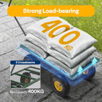 Garden Trolley 400KG Capacity Rotatable Handle Wagon Cart