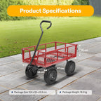 Garden Trolley 400KG Capacity Rotatable Handle Wagon Cart