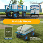 Garden Trolley 400KG Capacity Rotatable Handle Wagon Cart
