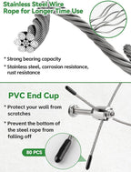 Garden Wire Trellis for Climbing Plants 30m Stainless