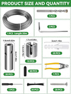 Garden Wire Trellis for Climbing Plants 30m Stainless