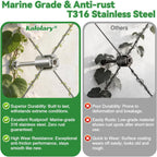 Garden Wire Trellis for Climbing Plants 30m Stainless