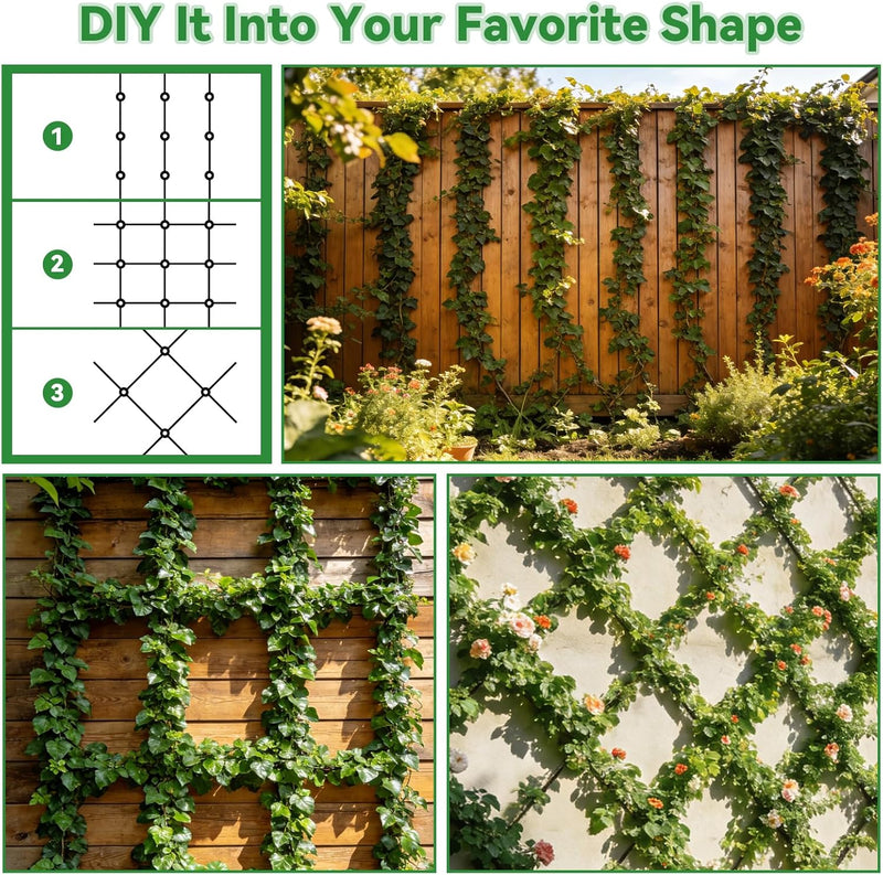 30m Stainless Steel Garden Wire Trellis for Climbing