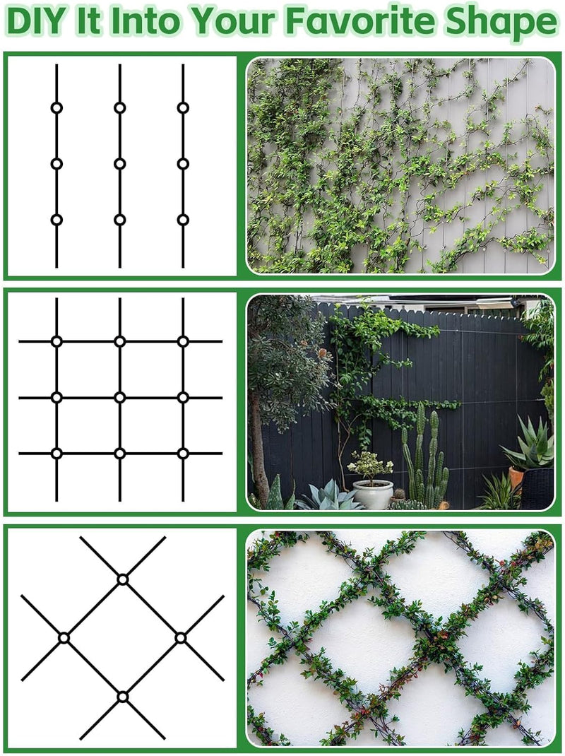 30m Stainless Steel Garden Wire Trellis for Climbing