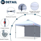 Gazebo Tent with 1 Sidewall