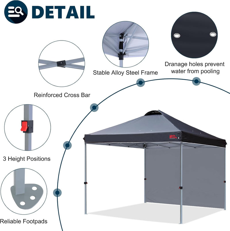Gazebo Tent with 1 Sidewall