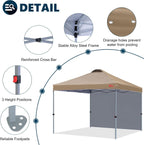 Gazebo Tent with 1 Sidewall