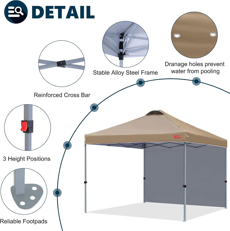 Gazebo Tent with 1 Sidewall