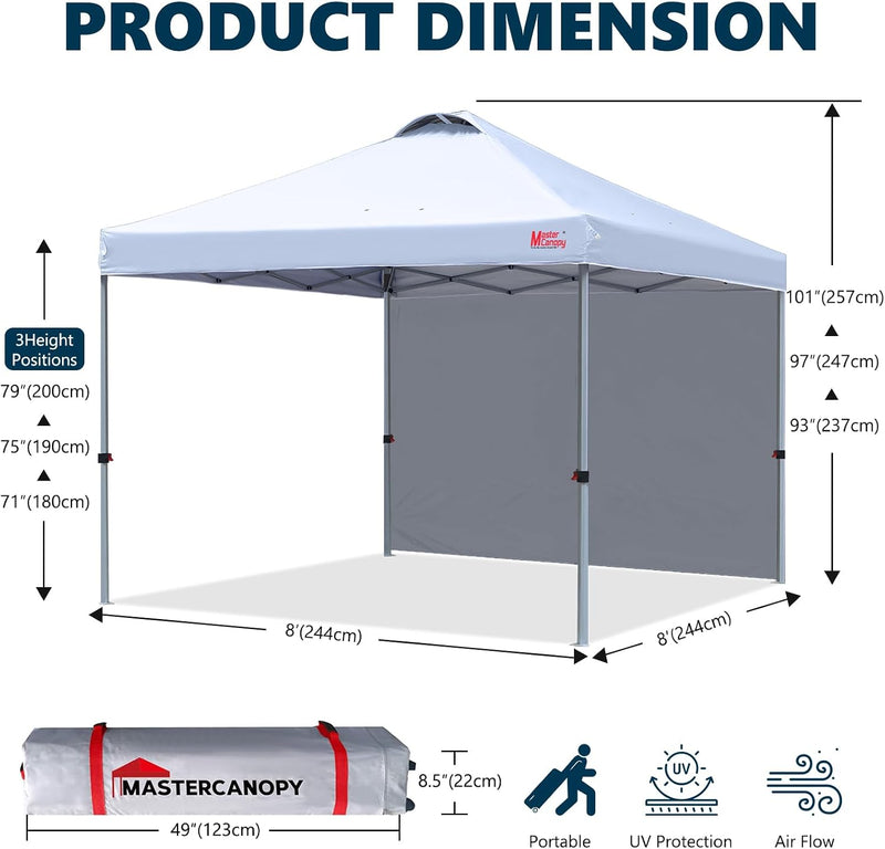 Gazebo Tent with 1 Sidewall