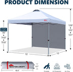 Gazebo Tent with 1 Sidewall