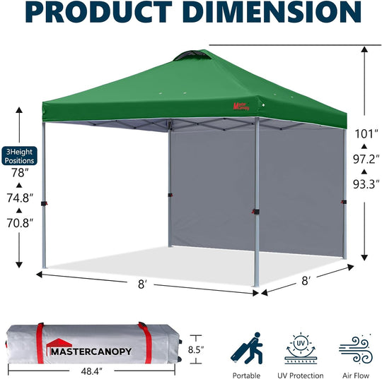 Gazebo Tent with 1 Sidewall