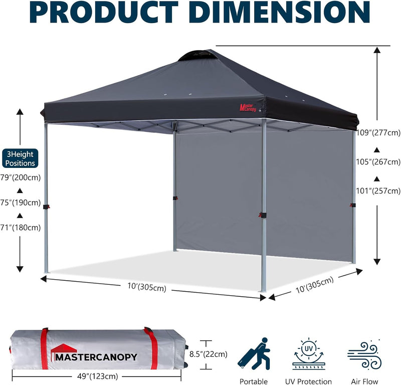 Gazebo Tent with 1 Sidewall