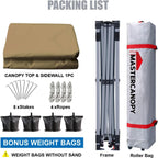Gazebo Tent with 1 Sidewall