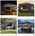 Gazebo with Sides 3m X 2 Mesh Windows
