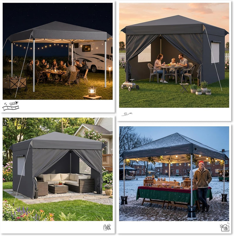 Gazebo with Sides 3m X 2 Mesh Windows