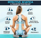 Gel-Enhanced Non-Slip Coccyx Memory Foam Seat Cushion