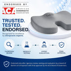 Gel-Enhanced Non-Slip Coccyx Memory Foam Seat Cushion