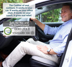 Gel-Enhanced Non-Slip Coccyx Memory Foam Seat Cushion