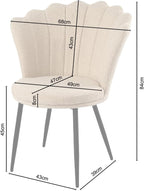 Genesis Flora Accent Chair with Petal Back Armchair