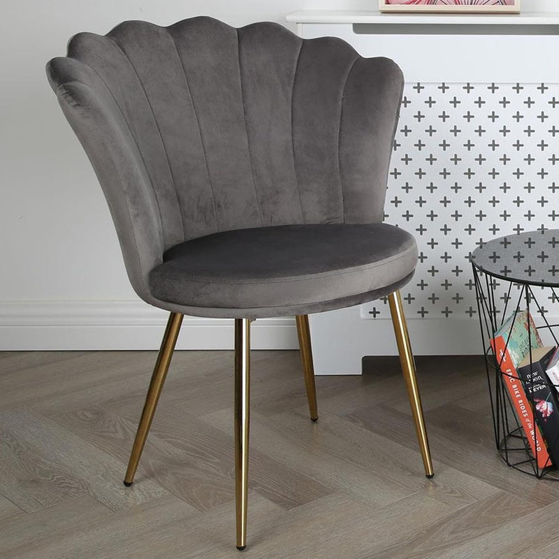 Genesis Flora Accent Chair with Petal Back Armchair