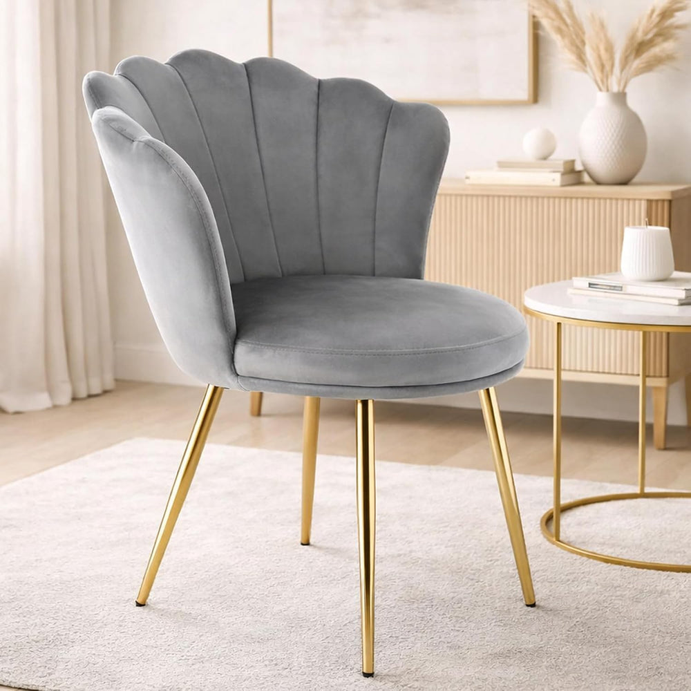 Genesis Flora Accent Chair with Petal Back Armchair