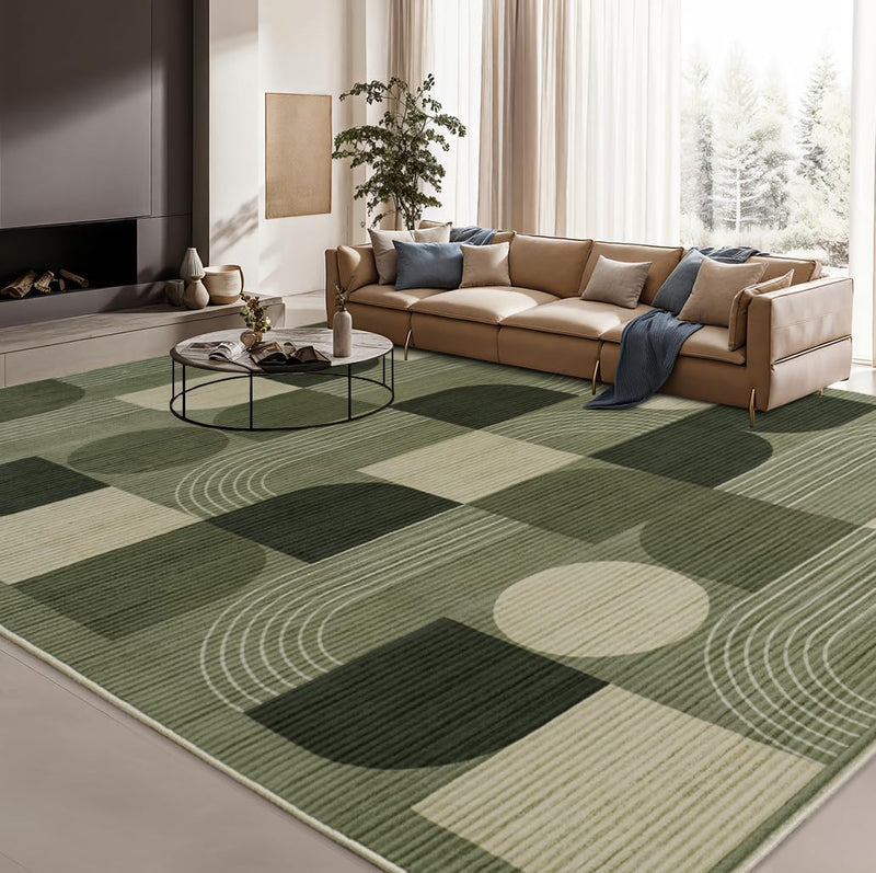 Geometric Low Pile Large Bedroom Rug 160x230CM
