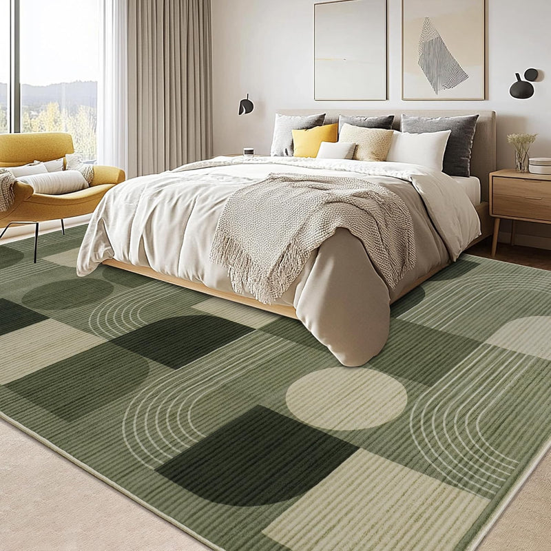 Geometric Low Pile Large Bedroom Rug 160x230CM