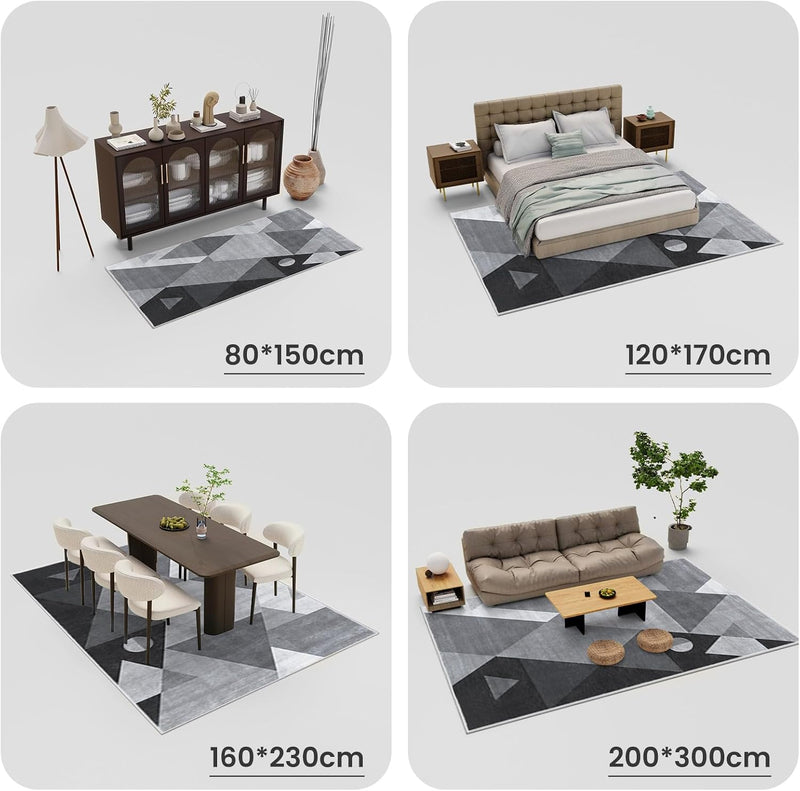 Geometric Modern Soft Sponge Material Area Rug
