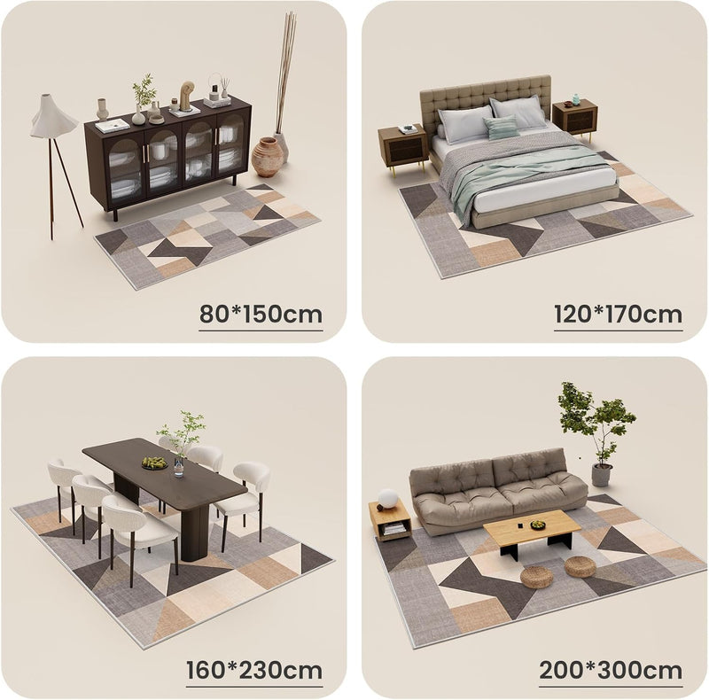 Geometric Modern Soft Sponge Material Area Rug