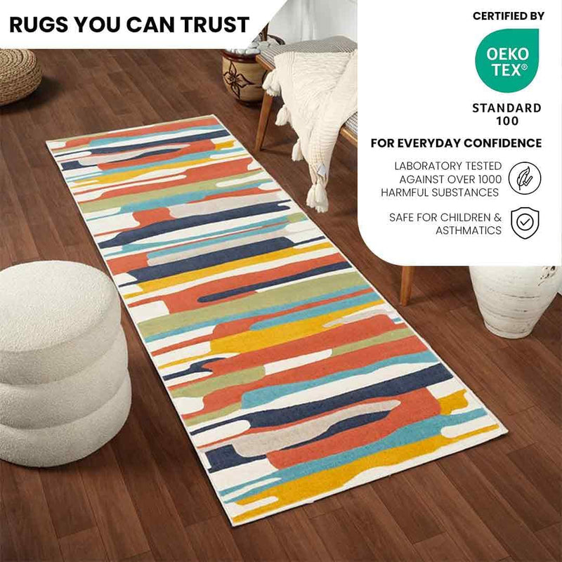 Geometric Rug Kitchen