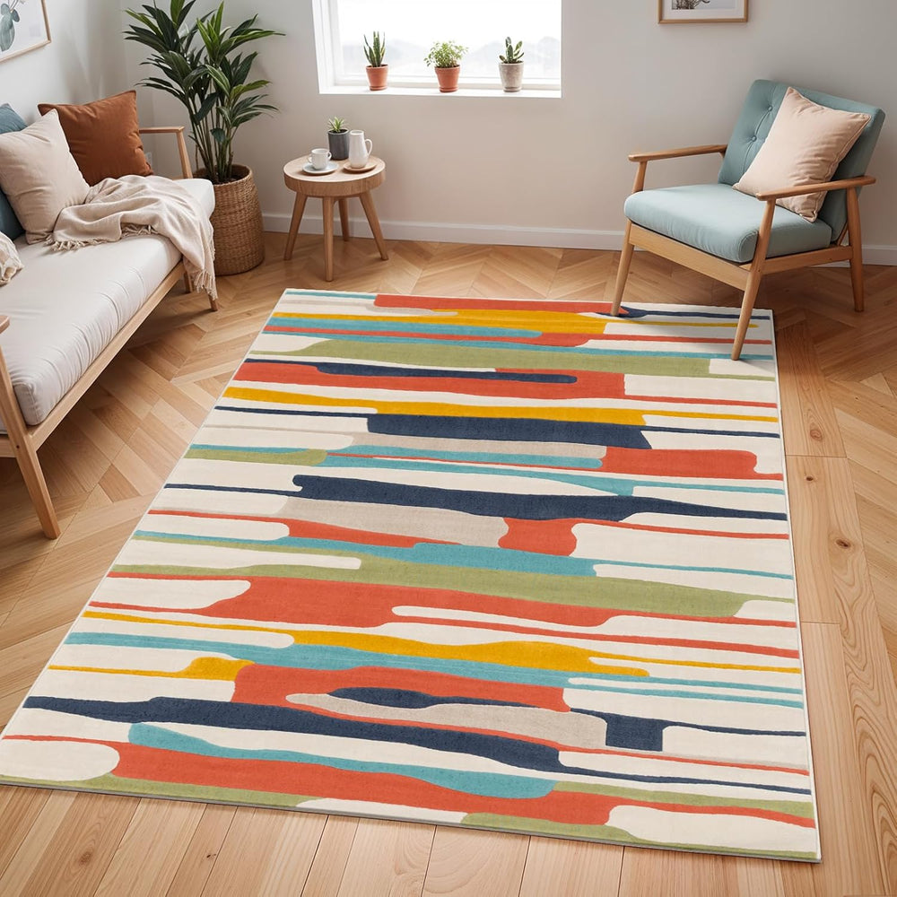 Geometric Rug Kitchen