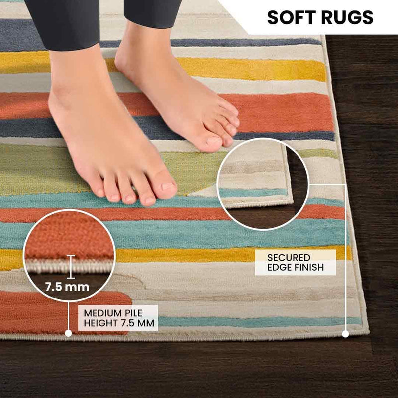 Geometric Rug Kitchen