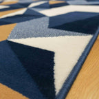 Geometric Rug Thick Kaleidoscope Living Room Lounge Bedroom