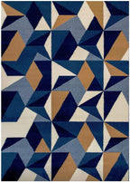 Geometric Rug Thick Kaleidoscope Living Room Lounge Bedroom