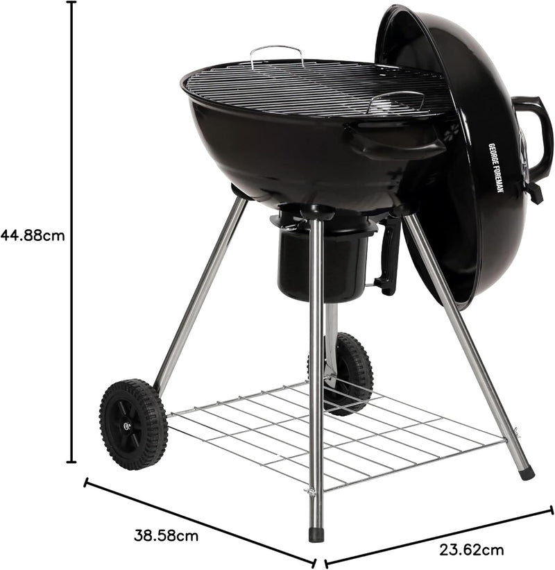 Portable Bbq Round Kettle 47.5CM Adjustable Vent