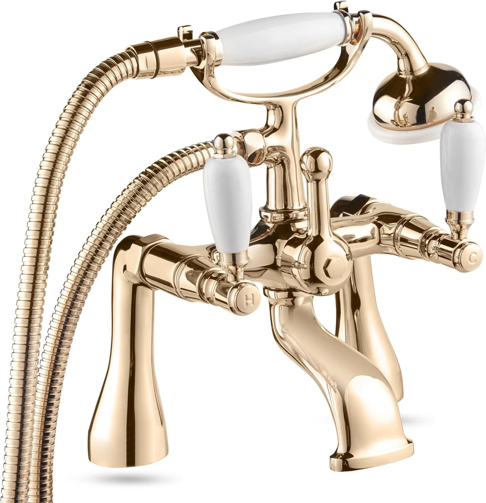 Georgian Bath Shower Mixer Tap Kit Finish Traditional