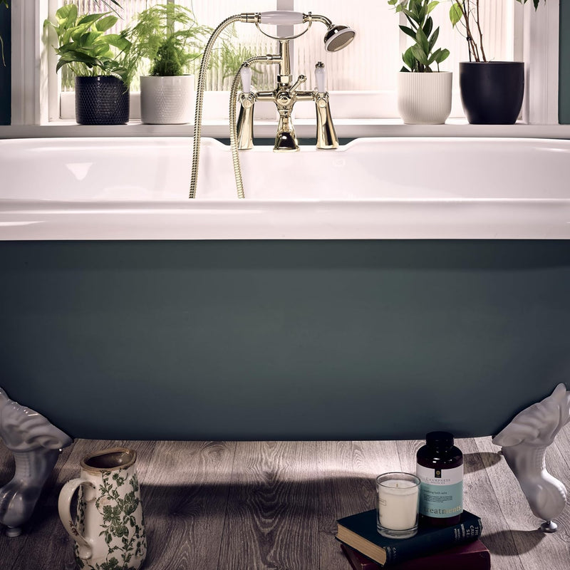 Georgian Bath Shower Mixer Tap Kit Finish Traditional