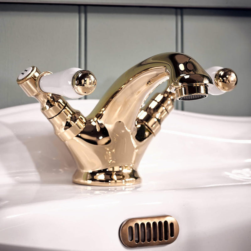 Georgian Mono Bathroom Basin Mixer Tap Finish Classic