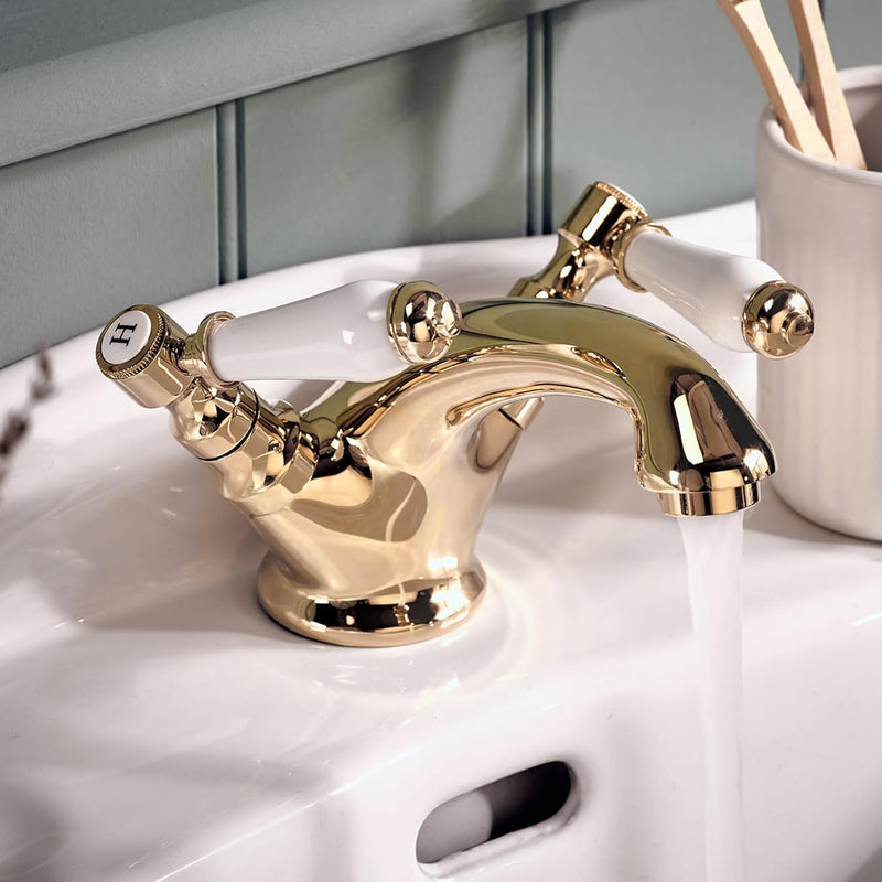 Georgian Mono Bathroom Basin Mixer Tap Finish Classic