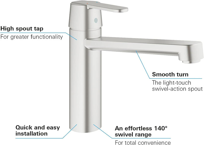 Get Kitchen Sink Mixer Tap Size 200MM
