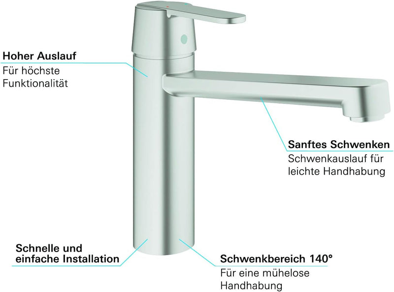 Get Kitchen Sink Mixer Tap Size 200MM
