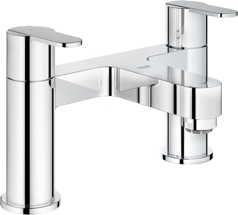 Get Twin Handle Bath Mixer Metal Handles Deck
