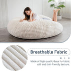 Giant Bean Bag Bed Round Chair Large Sofa