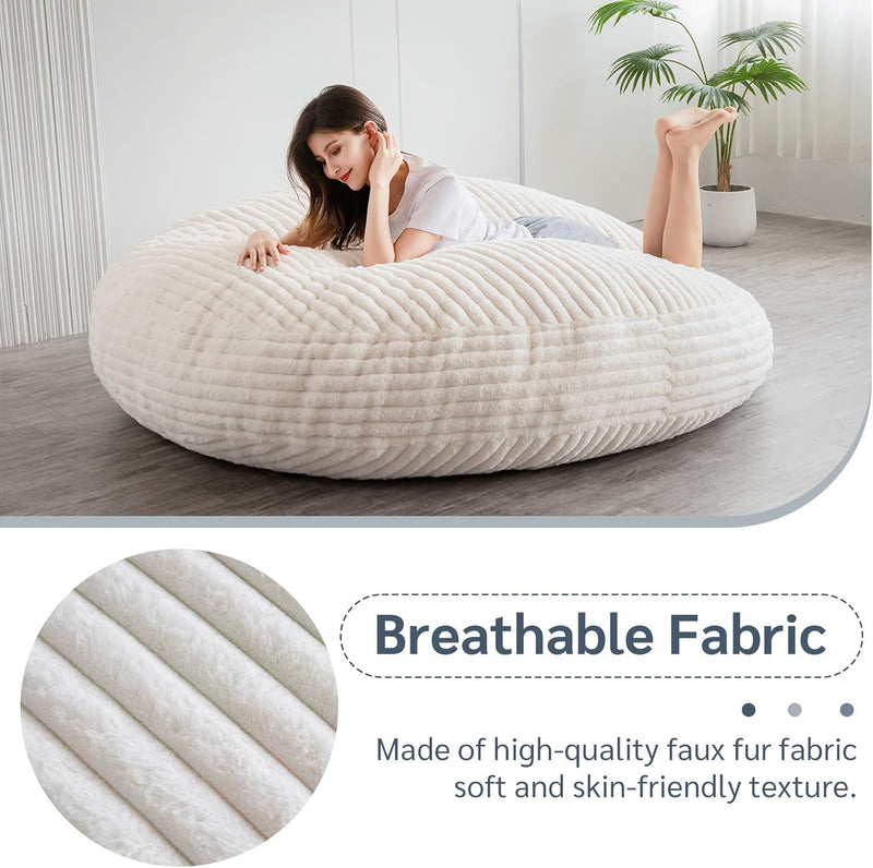 Giant Bean Bag Bed Round Chair Large Sofa