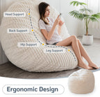 Giant Bean Bag Bed Round Chair Large Sofa