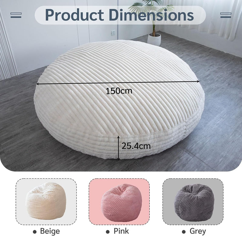 Giant Bean Bag Bed Round Chair Large Sofa