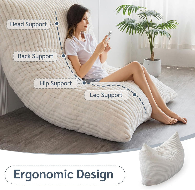 Giant Bean Bag Bed Round Chair Large Sofa